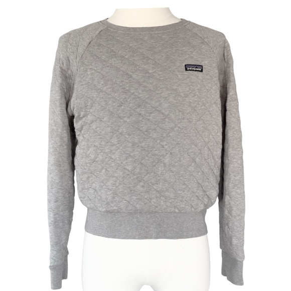 Patagonia | Organic Cotton Quilt Crew | Light Grey | Fits like S or fitted M - Picture 2 of 13